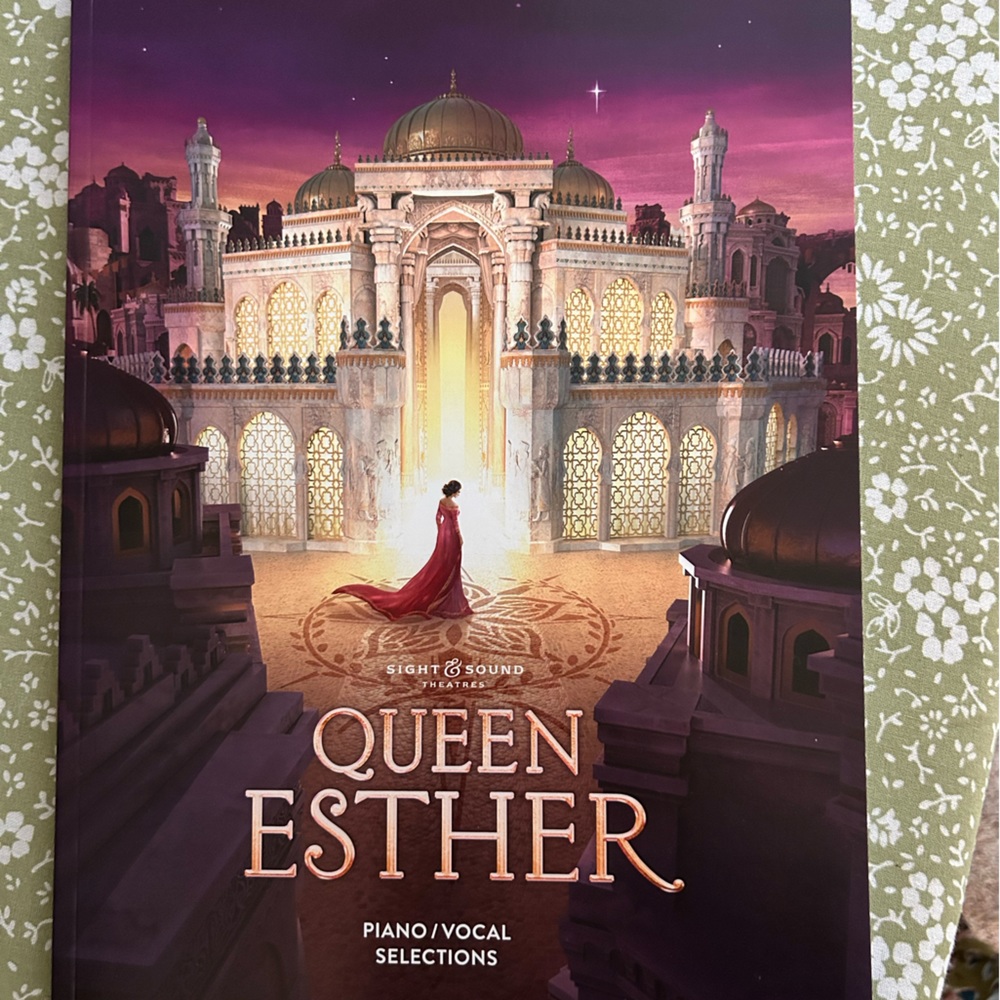 Sight and sound theater queen Esther piano book, new